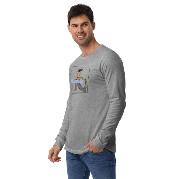 Grounded Quad Stretch Light Colors Unisex Long Sleeve Tee