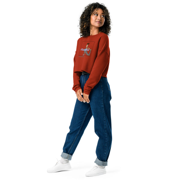Grounded Quad Stretch Light Color Crop Sweatshirt
